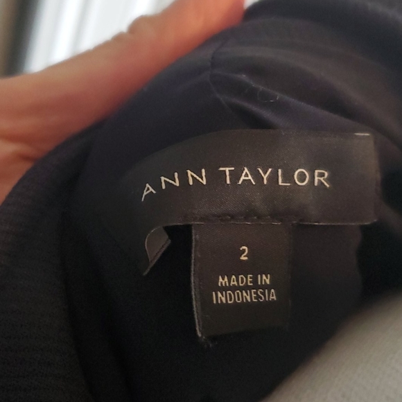 Navy moto jacket slight peplum sz 2 - Picture 7 of 7